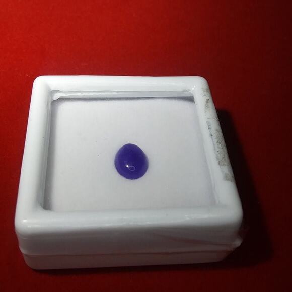 AAA rated Blue Jade Gem Stone New Premium Oval Cabachon 1.73 ctw - Picture 1 of 9